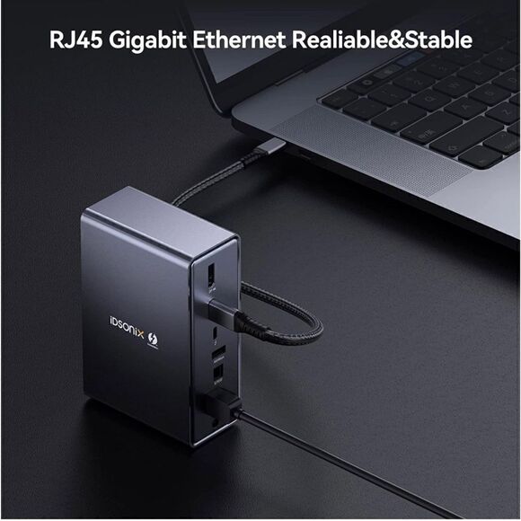 IDsonix 15 in 1 Docking Station Dual Monitor for MacBook Pro and Windows - Picture 4 of 7